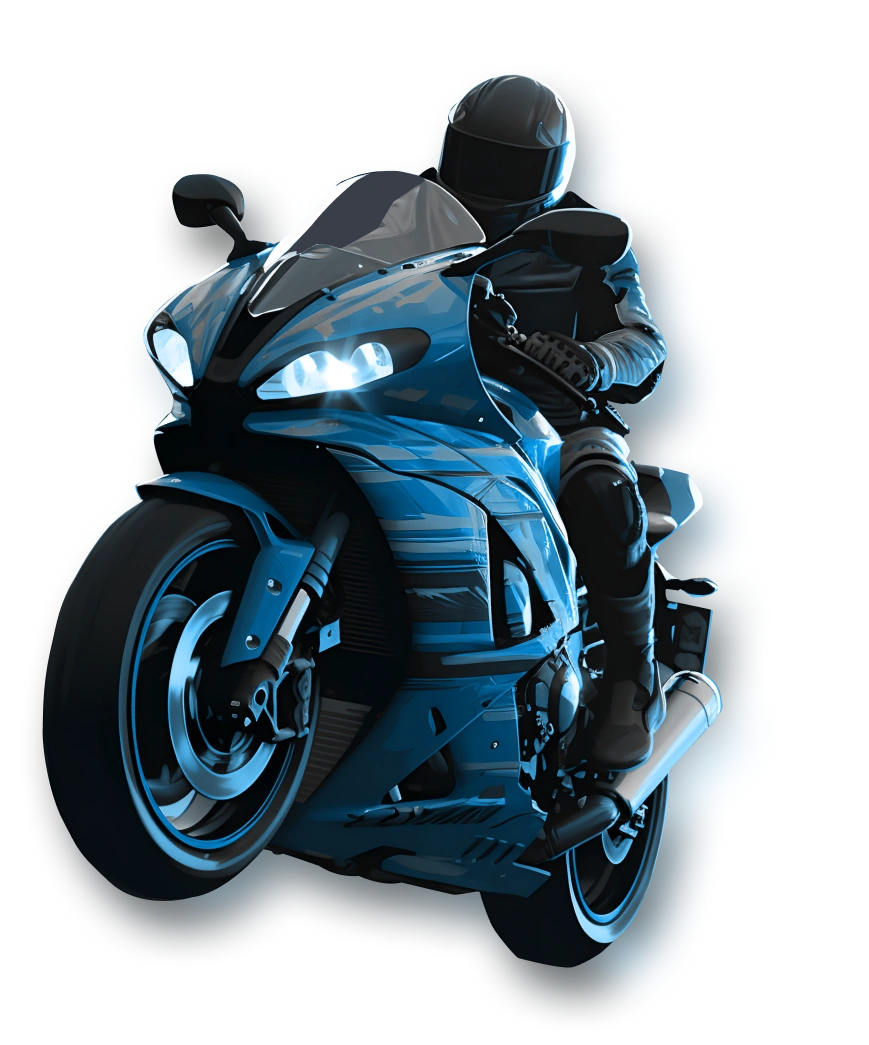 player on motobike